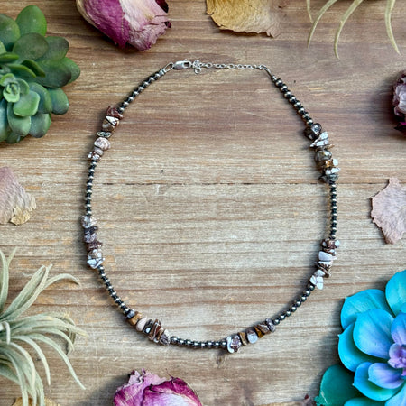 Pearl & Shell Stack – 3 Piece Layered Necklace Set