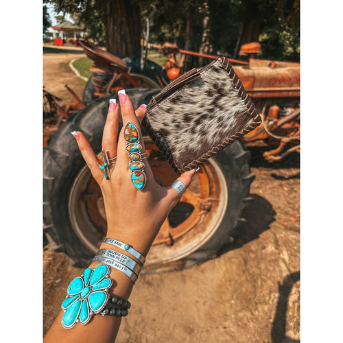 The Ryder Card Holder (Brown Leather) a Haute Southern Hyde by Beth Marie Exclusive