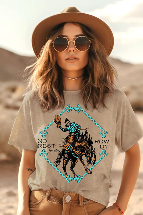 No Rest For The Rowdy Mineral Graphic Top