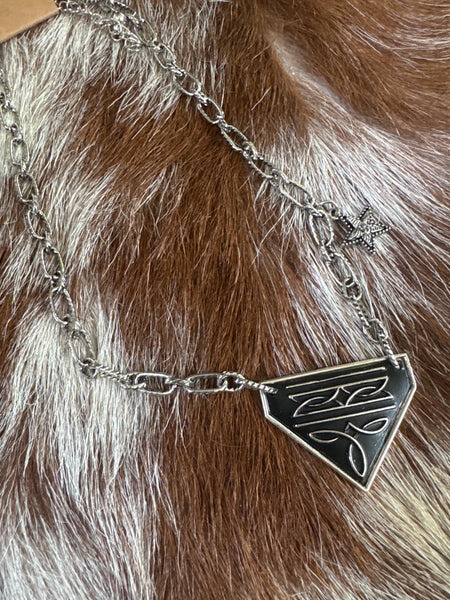 Boot Stitch Babe Necklace