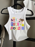 Hold Your Horses Cropped Tank