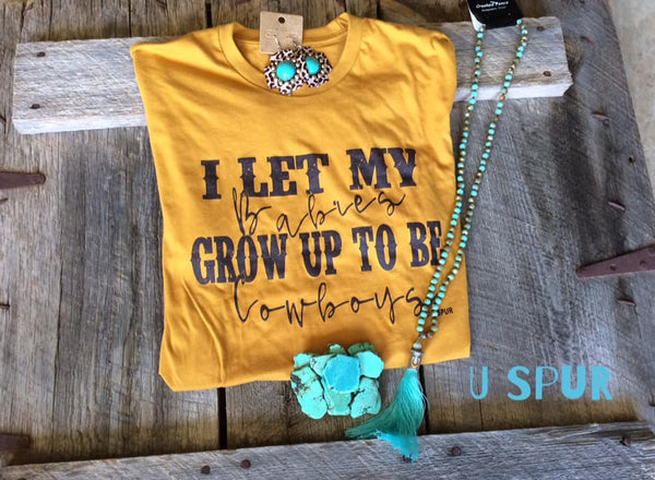 Cowboy Babies Mustard Tee