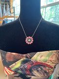 8 Ball Pink Opal Necklace