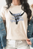 Coors Cattle Cowboys Longhorn Outline Graphic Tee
