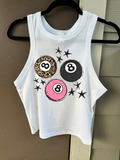 Lucky 8 Cropped Tank