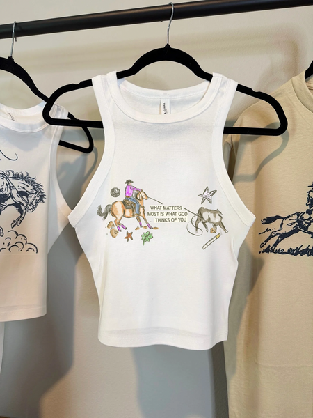 Tired But I Have Goals Cropped Tank