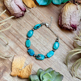 Bright Blue Turquoise Bracelet – 6 1/4
