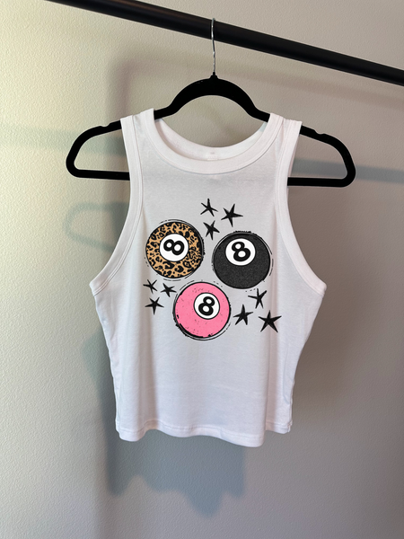 Lucky 8 Cropped Tank
