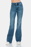 Judy Blue - Tummy Control Cut Hem Flare Jeans