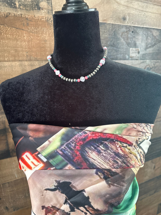 Bet On Me Dice Necklace