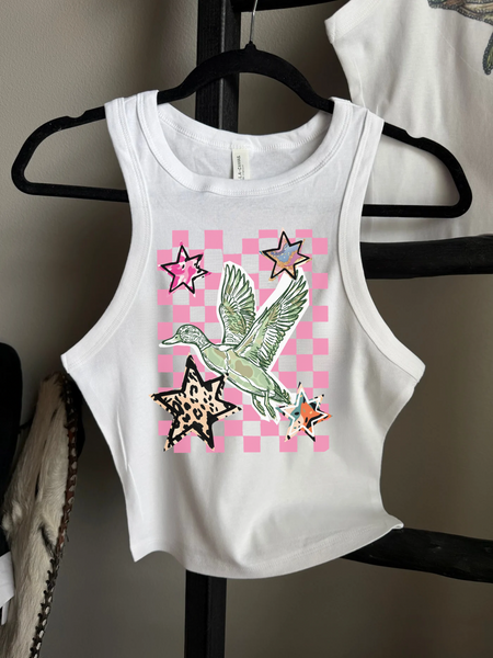 Tired But I Have Goals Cropped Tank