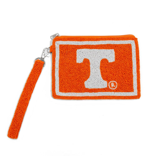 Officially Licensed Tennessee Seed Beaded Wristlet