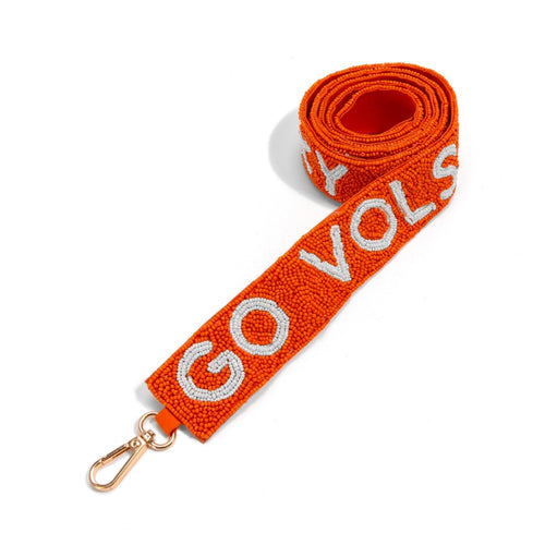 Officially Licensed Tennessee "Go Vols Rockey Top" Seed Beaded Bag Strap