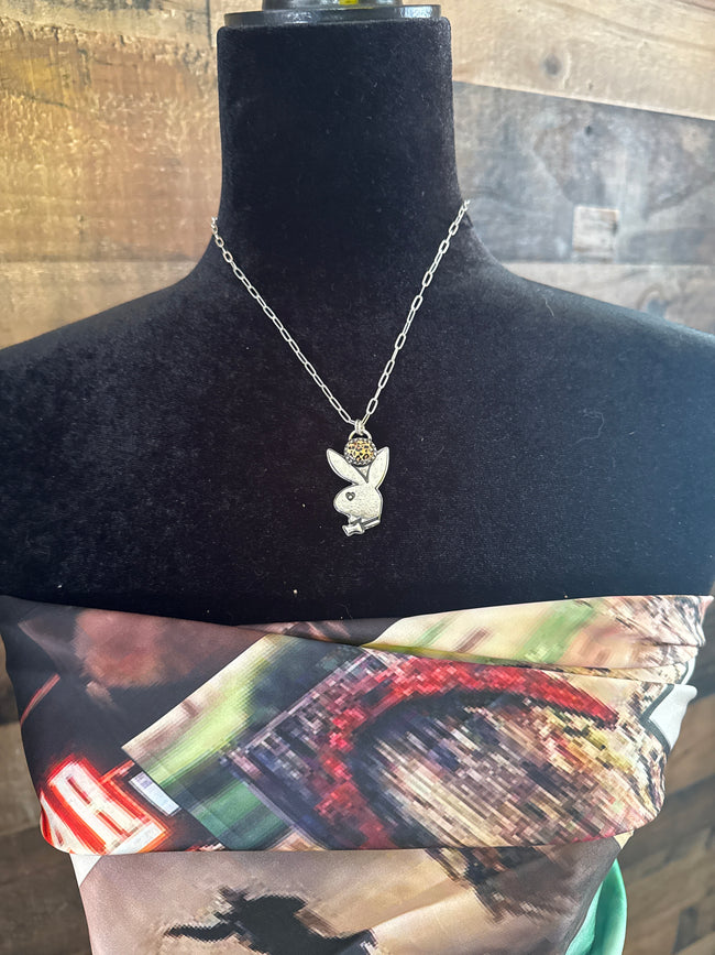 Bunny Necklace - Leopard