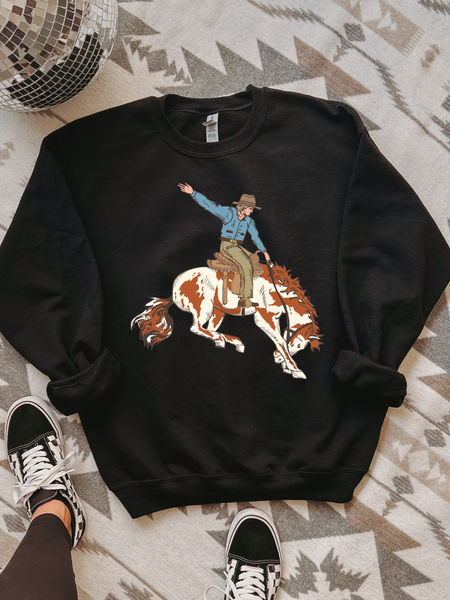 Cowgirl Rider Graphic Sweatshirt