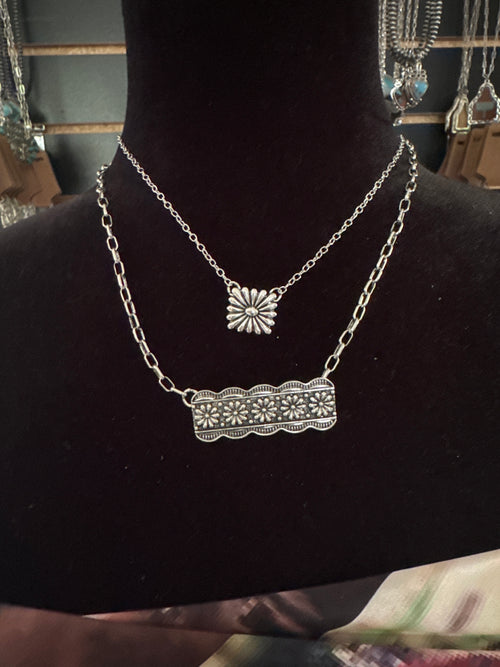 Concho Duo Necklace Set