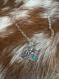 Bronc Cattle Tag Necklace