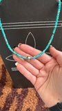 KINGMAN TURQUOISE & STERLING SILVER PEARL NECKLACE
