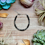 Black Onyx & Sterling Silver Bracelet – 6 1/4