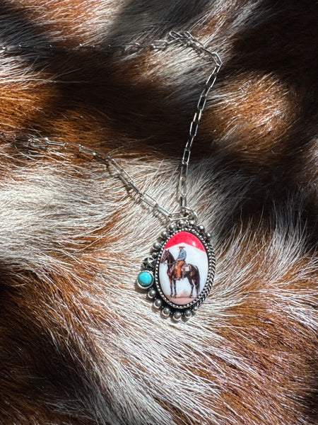 Western Cowboy Killer Theme Necklace