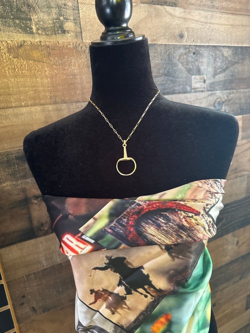 The Snaffle Bit Pendant Necklace - 2 Colors