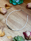 Cream Shell Heishi Necklace – 15