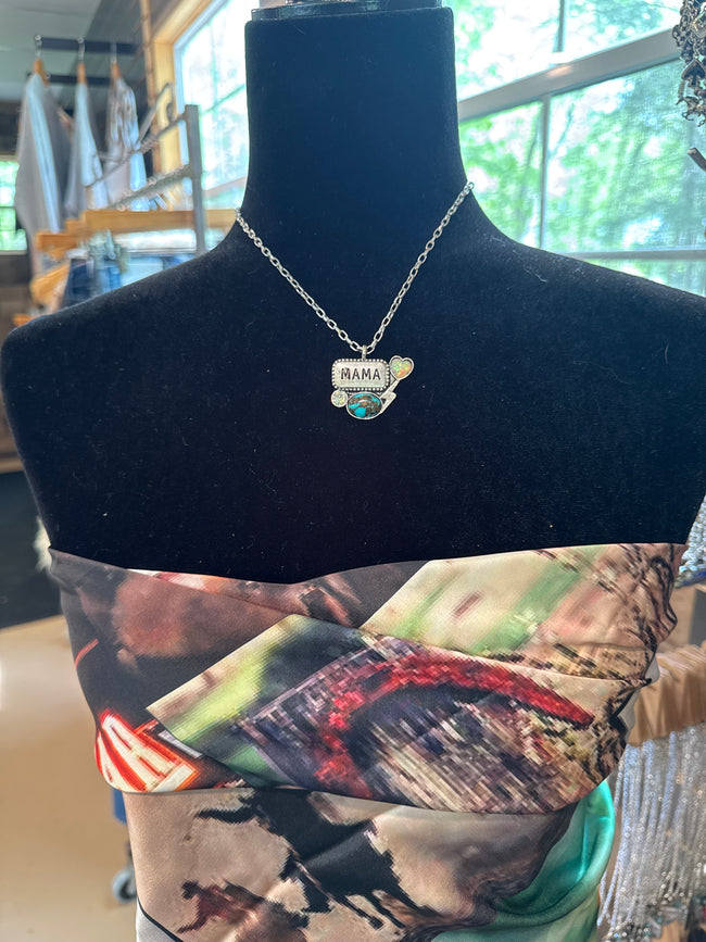 Mama Bolt Stone Necklace