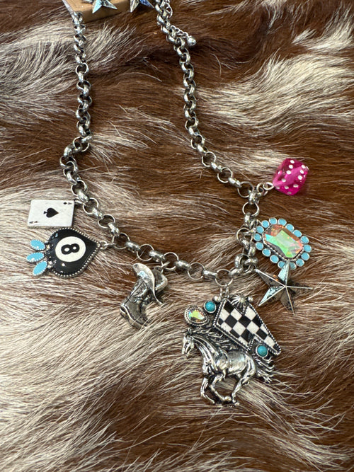 Keep Her Wild Charm Necklace Set