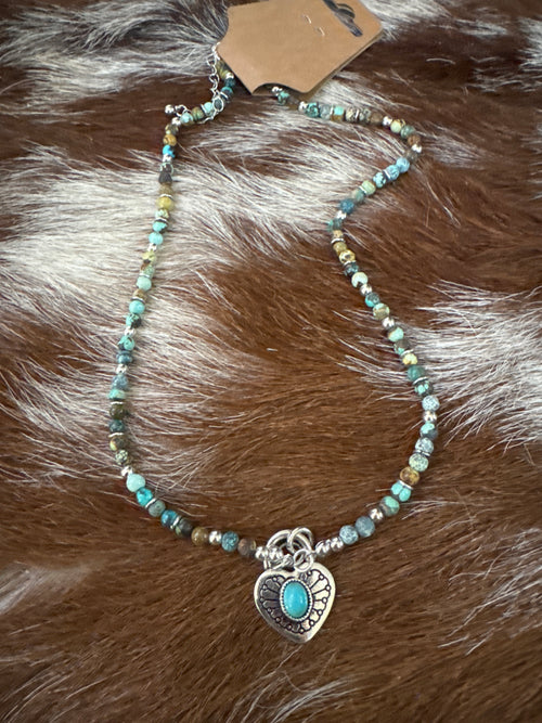 Beaded Lock Necklace