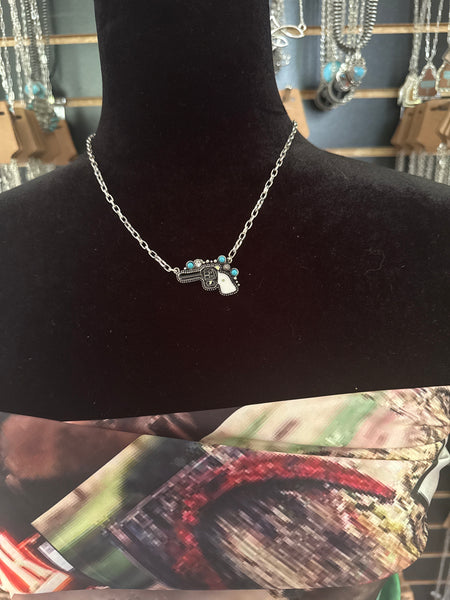 Hotter than a 2 Shot Necklace