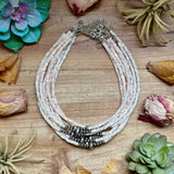 Cream Shell Heishi Necklace – 15