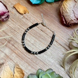 Black Onyx & Sterling Silver Bracelet – 6 1/4