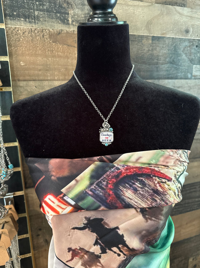 Cowboys & Beer Necklace