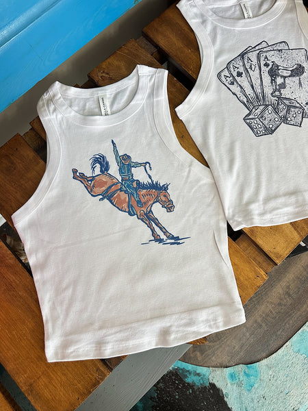 Buckin’ Horse Cropped Tank