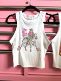 Tired But I Have Goals Cropped Tank