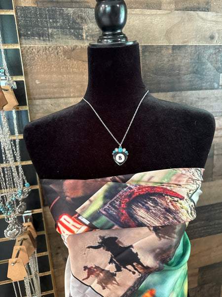 Glitzy 8 Ball - Turquoise