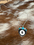 Glitzy 8 Ball - Turquoise