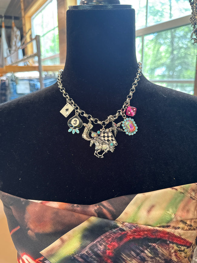 Keep Her Wild Charm Necklace Set