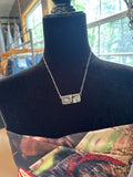 Desert Scene Longhorn Bar Necklace