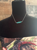 Simple Turquoise Chunk Necklace