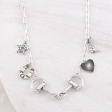 Western Horse Bit Charm Necklace - 2 colors