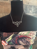Boot Stitch Wire Necklace