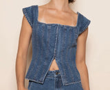 The Dunmore Denim Top