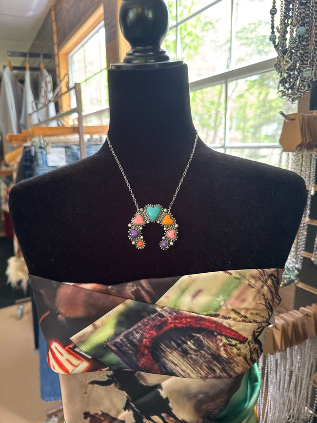 Colorful Heart Squash Necklace
