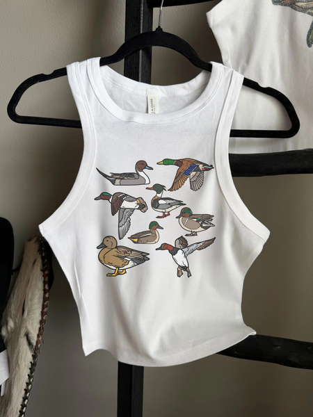 Duck Collage Cropped Tank