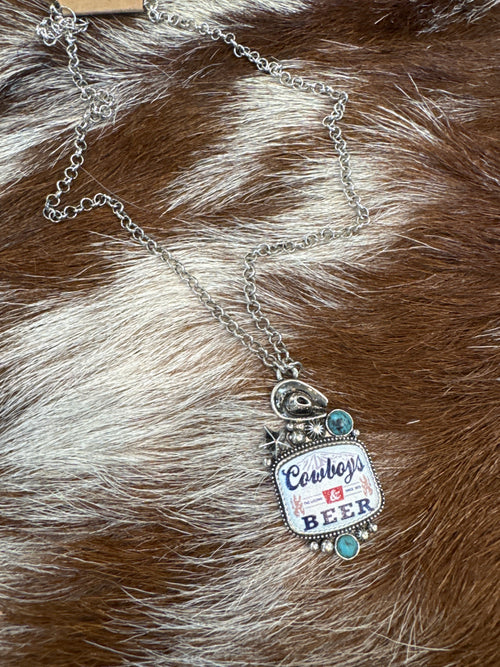 Cowboys & Beer Necklace