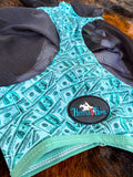 Dash for Cash (Turquoise ) Fly Mask