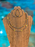 Palomino Turquoise Stack – 3 Piece Necklace & Earring Set
