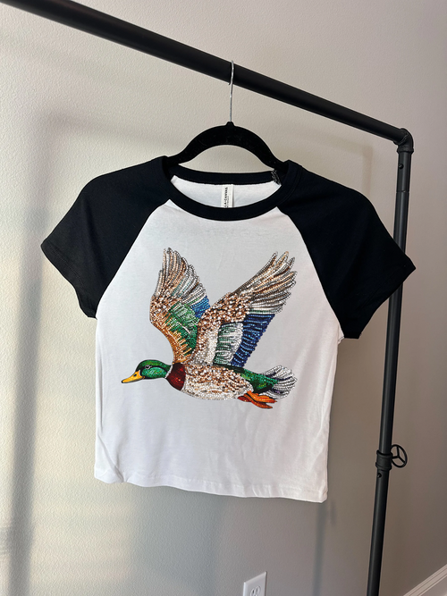 Rhinestone Mallard Baby Tee