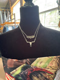 Bulls & Boot Stitch 2 Pc Necklace Set